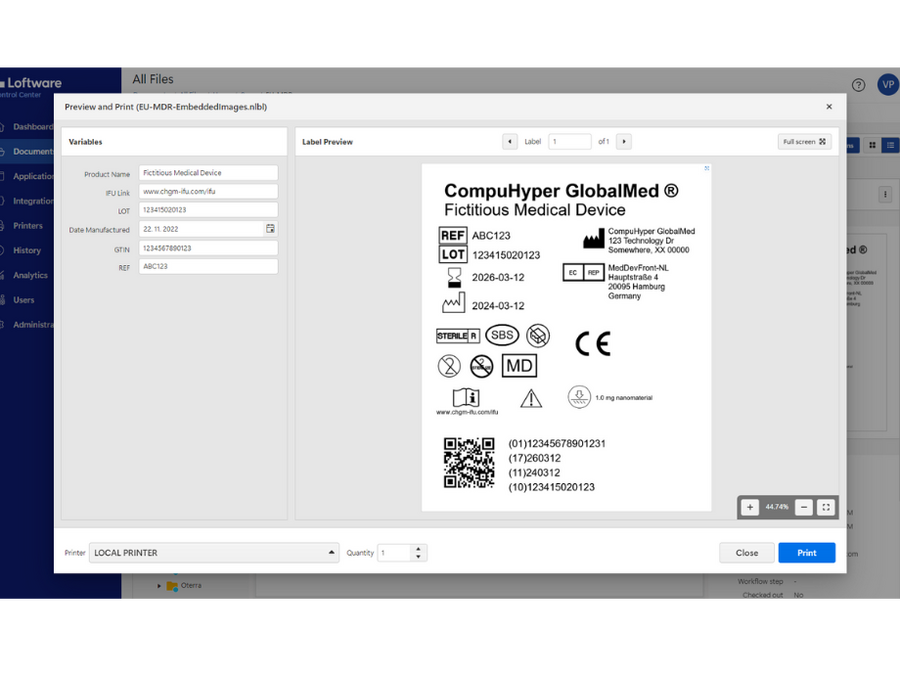 Guarantee accuracy of data on labels with the I-Label and Loftware Cloud