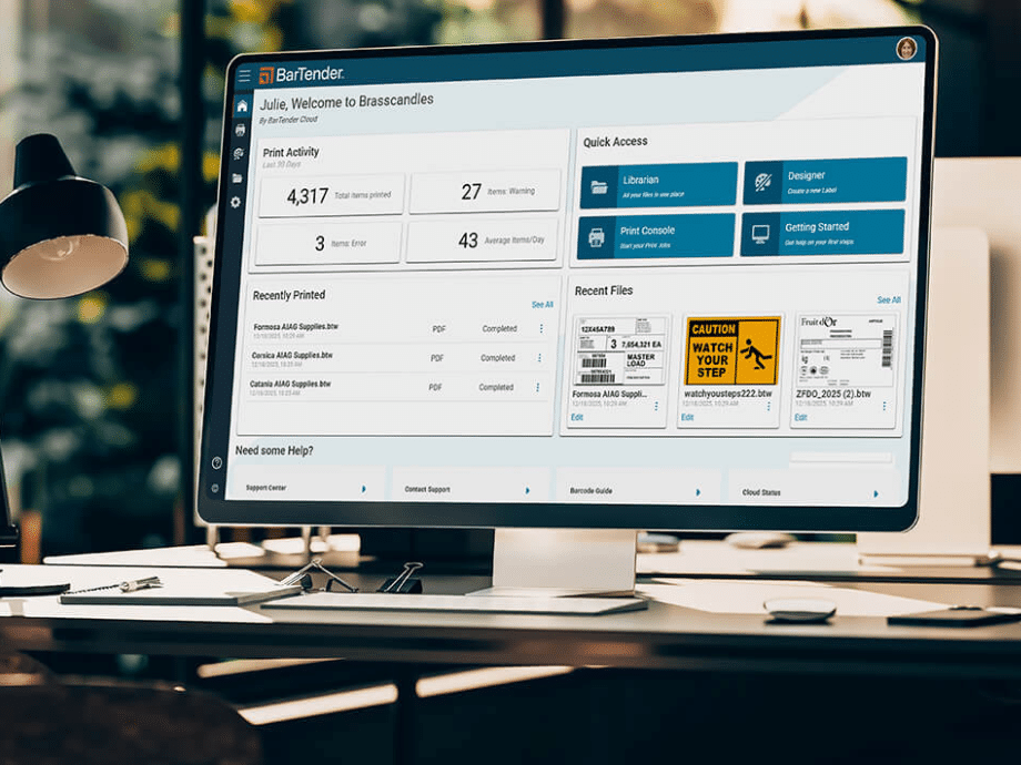 I-Label label software Bartender automation & cloud