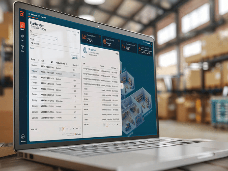 I-Label label software Bartender track & trace